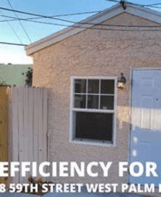 54 price per. . Efficiency for rent west palm beach